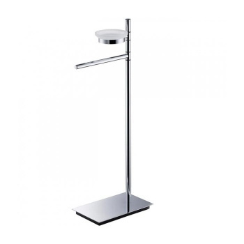 Стойка с аксессуарами Colombo Square 68см, мыльница, полотенцедержатель, хром B9902.CR