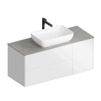 Тумба PLAZA Modern подвесная Kerama Marazzi 120 белый 3 ящика PLB.M.120.3\WHT.V