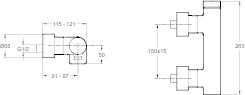 Смеситель для душа Jacob Delafon Composed E73091-CP