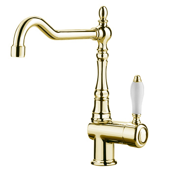 Смеситель для кухни Fima Carlo Frattini Kitchen на 1 отверстие, Herend, золото F5417NOR