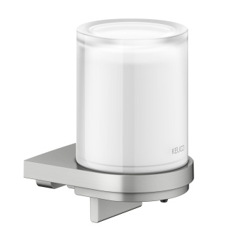 Дозатор для жидкого мыла Keuco Collection Moll 12752219000 нержавеющая сталь\белое стекло