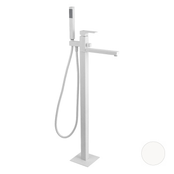 Смеситель для ванны Remer Absolute  напольный белый матовый AU08BO