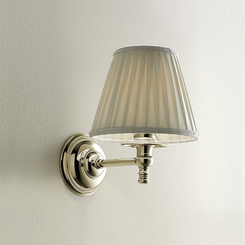 Светильник настенный Devon&Devon Daisy 16х20хh23 с абажуром кремового цвета фурнитура, светлое золото DEDAISYOT