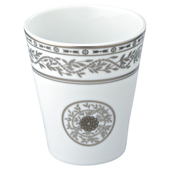 Стакан THG Marquise Blanc Decor Platine A7G-A02-4608 белый