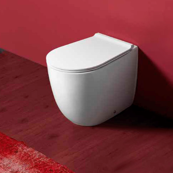 Унитаз напольный приставной безободковыйвысокий Simas Vignoni VI21bi белый