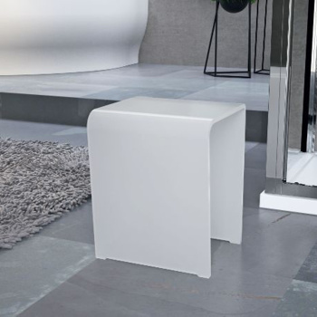 Стульчик Novellini 32x44x26см, акрил, max.100kg, белый SED03OPL
