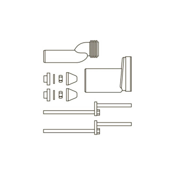 Монтажный комплект для изменения высоты установки унитаза Tece Teceprofil 9880073