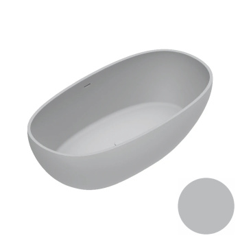 Ванна из искусственного камня 176×91 h52 Catalano Vasche Solid со слив-переливом Cemento satinato 7239020023