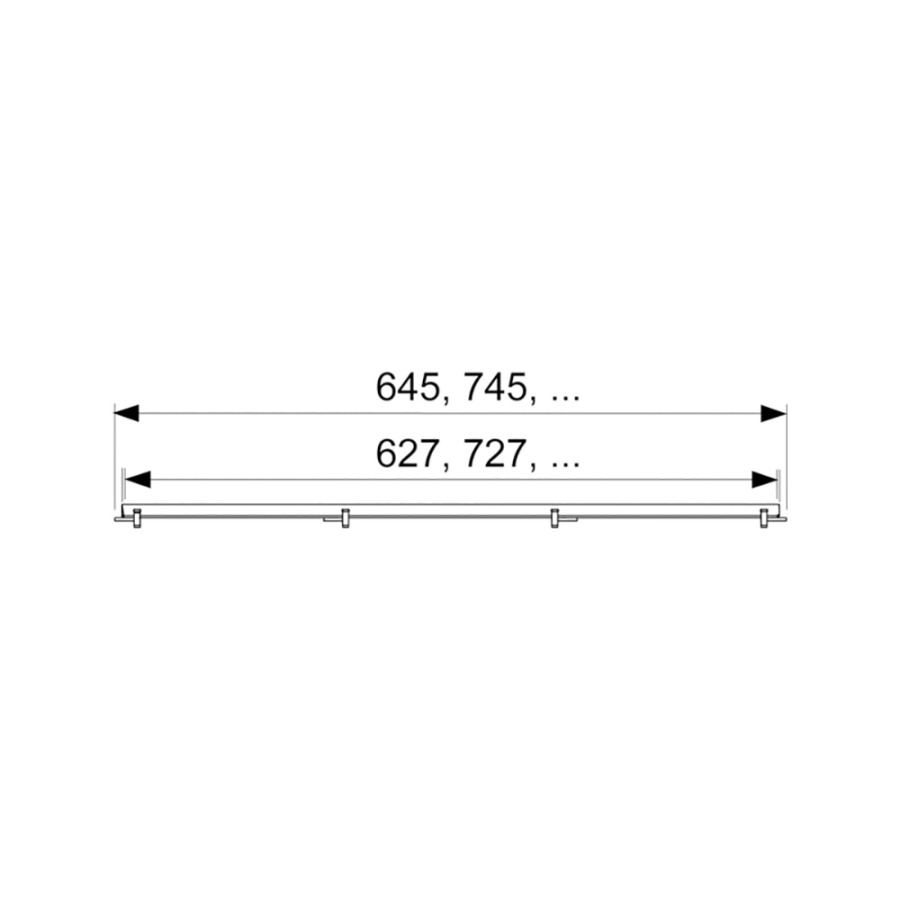 Решетка Tece Tecedrainline 90 600970 сталь