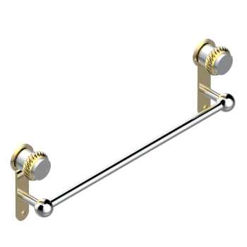 Полотенцедержатель THG Diplomate Roped Rings U4C-G02-514/45 хром/золото