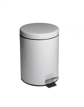 Ведро Nofer с педалью 5 л. 09100.05.W белое