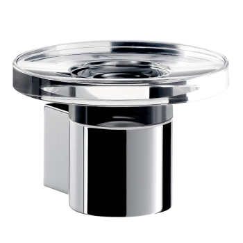 Мыльница настенная Emco System2 прозрачное стекло, хром 3530 001 00