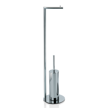 Напольная стойка Decor Walther Straight 7 80см с ершиком и бумагодержателем, хром 506100
