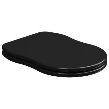 Крышка с сиденьем для подвесного унитаза с микролифтом GSG Ceramic Design Time TICOPRCCCR002 черный глянцевый