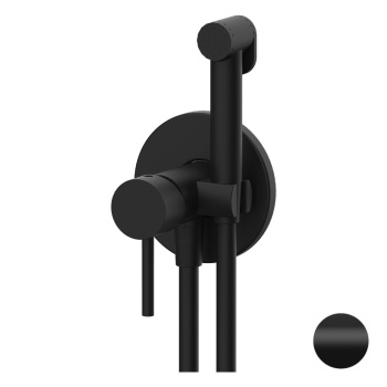 Смеситель с гигиеническим душем Remer X-style черный матовый X65WNO