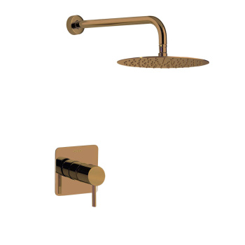 Смеситель для душа Ramonsoler Odisea встраиваемый на 1 выход с тропическим душем медь K3918012CUC