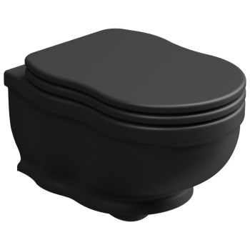Чаша подвесного унитаза GSG Ceramic Design Time TIWCSO003 черный матовый