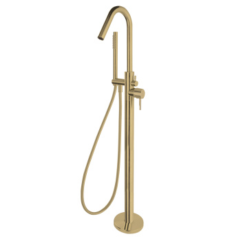 Смеситель для ванны Ramonsoler Odisea напольный с душевым комплектом золото 398503DOC