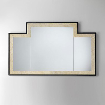 Зеркало Devon&Devon Vogue 2 130x77 см,черная глянцевая лакировка с внутр рамкой &ldquo, antique alluminium leaf&rdquo, DEVOGUE2NEAL