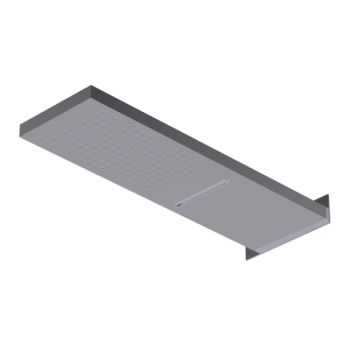 Верхний душ Ritmonio Shower 537х165 мм из стены нержавеющая сталь 75A019INOX
