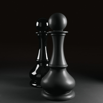 Cтатуэтка декоративная Kerasan Artwork Pedone, черный матовый 471231