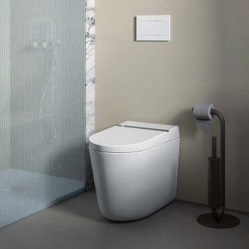 Унитаз-биде напольный Artceram Hype KHYV002 01 00 saniglaze, soft-close, с пультом управления, белый