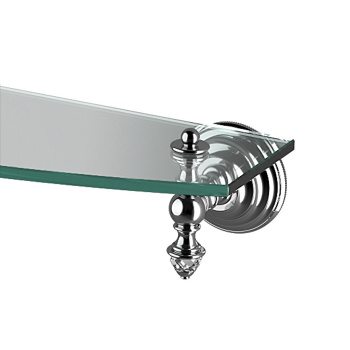 Полка стеклянная Devon&Devon Diamond 600 мм держателей хром WHD510CR