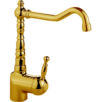 Смеситель для кухни Cisal Arcana Royal на 1 отверстие, золото AY00253024