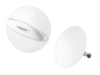 Внешняя часть набора hansgrohe Flexaplus 58185700 для слива и перелива белый матовый