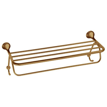 Полотенцедержатель-полка с двумя крючками Daniel Revival Acc.B. настенный бронза REPS980 br 63