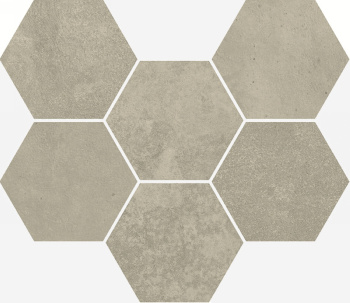Керамогранит Италон Terraviva Greige Mosaico Hexagon Nat 25x29 см 620110000108