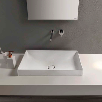 Раковина Globo T-Edge 61х37х14 см, без отв., белый B6R61.BI*0