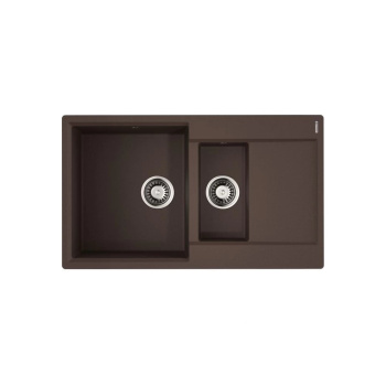 Мойка кухонная Omoikiri Daisen 86-2-DC темный шоколад 4993476