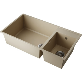 Мойка кухонная Omoikiri Tedori 85-2-U бежевая 4993942