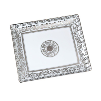 Поднос керамический THG Marquise Blanc Decor Platine A7G-A02-4613 белый