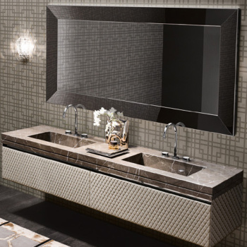 Зеркало Vitage Milldue Edition Four Seasons YORK 1980х1000х48, отделка черный хром, 8251.96