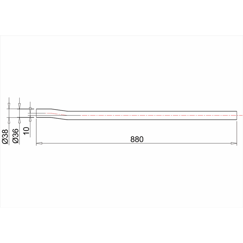 Трубка удлинённая Burlington W10-A