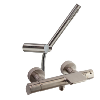 Смеситель термостатический Ramonsoler Alexia для ванны (каскад) с душевым комплектом никель 363901DNC