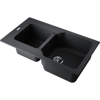 Мойка кухонная Omoikiri Maru 86-2-BL черная 4993284
