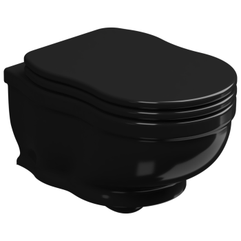 Чаша подвесного унитаза GSG Ceramic Design Time TIWCSO002 черный глянцевый