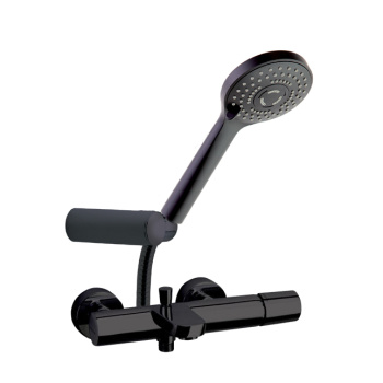 Смеситель для ванны Ramonsoler Tzar с душевым комплектом чёрный 340501BTNM