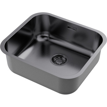 Мойка кухонная Omoikiri Omi 49-U GM вороненая сталь 4993073