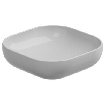 Раковина накладная 45 см GSG Ceramic Design Easy EALAVQU45000 белый глянцевый