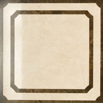 Керамогранитная вставка Italon Charme Inserto Frame Cream 6060 Lap Ret