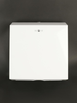 Диспенсер для бумажных полотенец Nofer из стали белой 04006.W