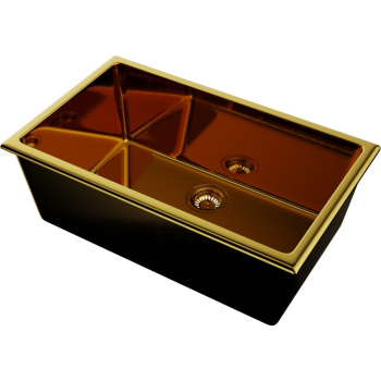 Мойка кухонная Omoikiri Okinoshima 76-U/I-G Glossy золото 4993041