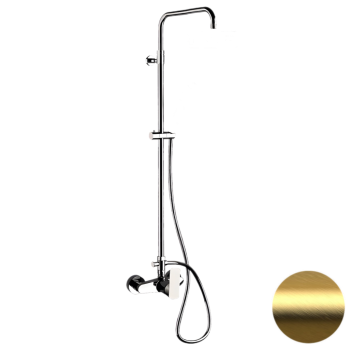 Душевая система Daniel Tiara TA636ASSDDVDP золото брашированное