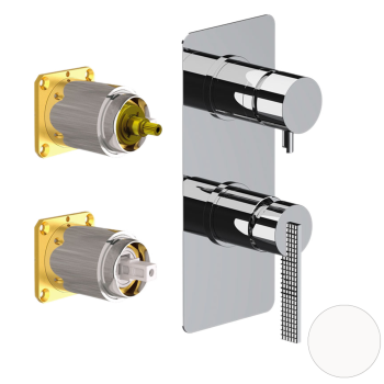 Смеситель для душа Daniel Club ANC612D3KB14 белый матовый