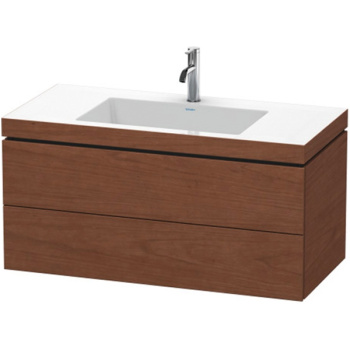 Тумба с раковиной Duravit L-Cube 100 LC6928O1313 подвесная Американский орех