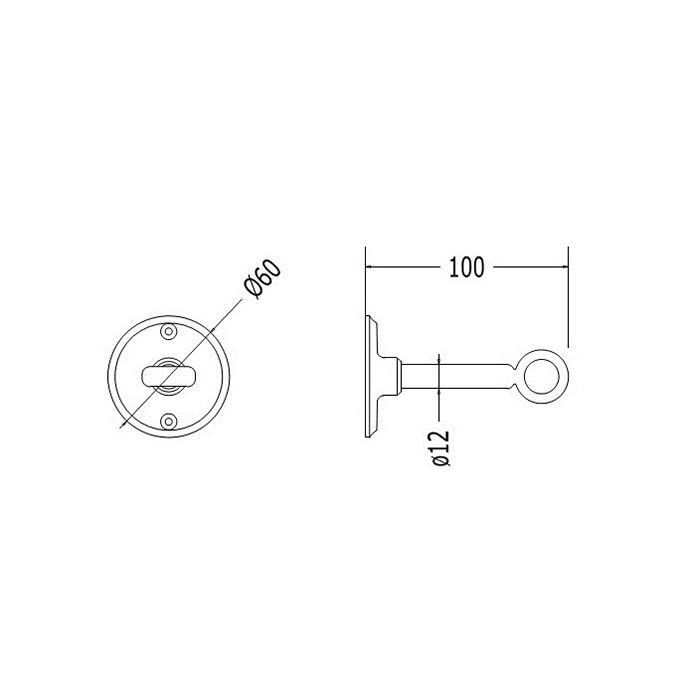 Держатель для цепочки механизма высокого бачка Devon&Devon золото светлое DE1070OT